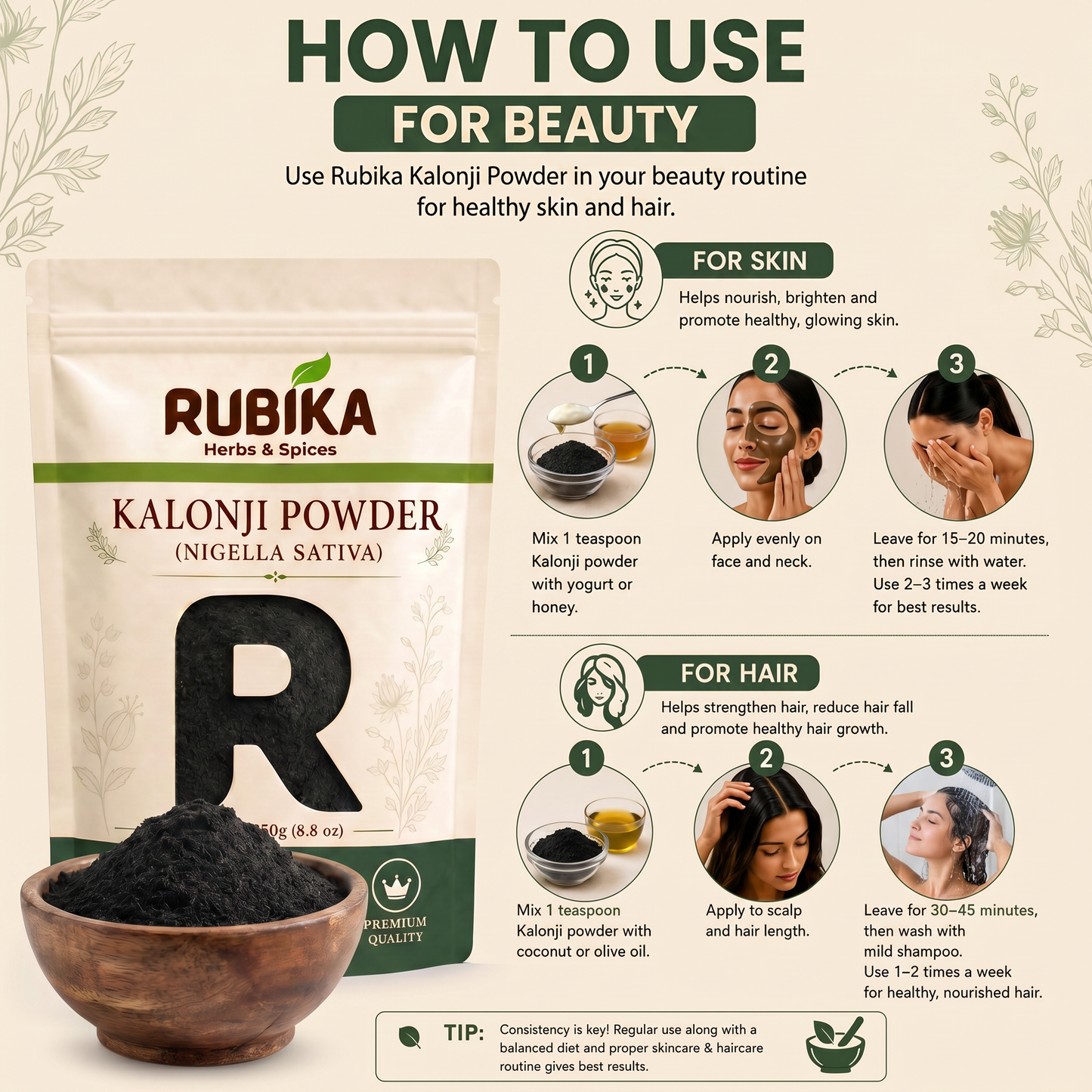 Ways to Use Kalonji Powder 